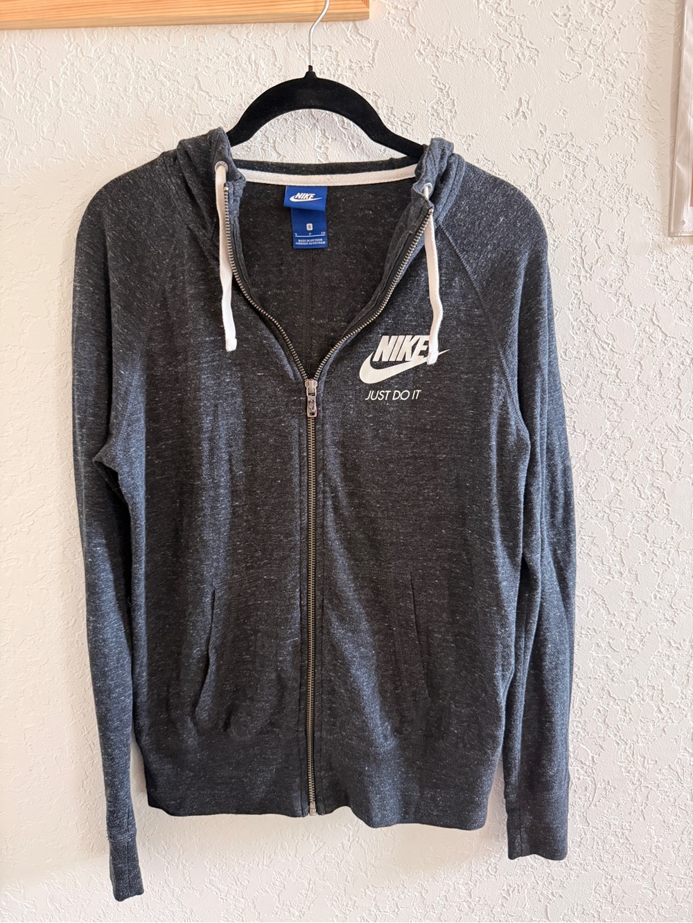 Nike Sportswear Gym Vintage Full-zip hoodie Charcoal Gray